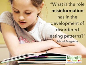 What is the role misinformation has in the development of disordered eating patterns?